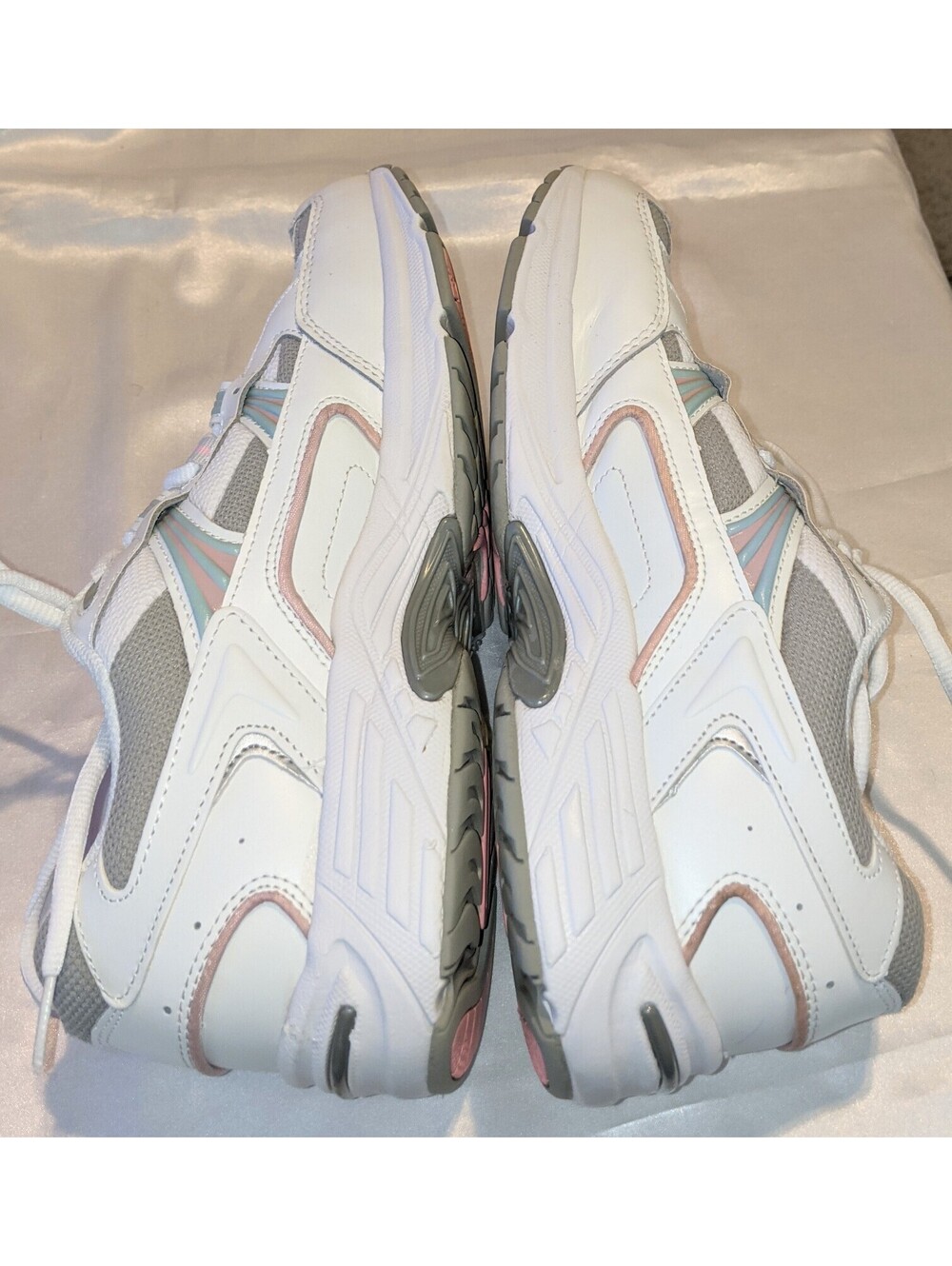 VIONIC Women's 23Walk White/Pink Leather Orthopedic Sneakers Shoes Size 11 EUC - Picture 7 of 8
